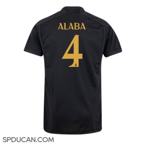 Muški Nogometni Dres Real Madrid David Alaba #4 Rezervni 2023-24 Kratak Rukav